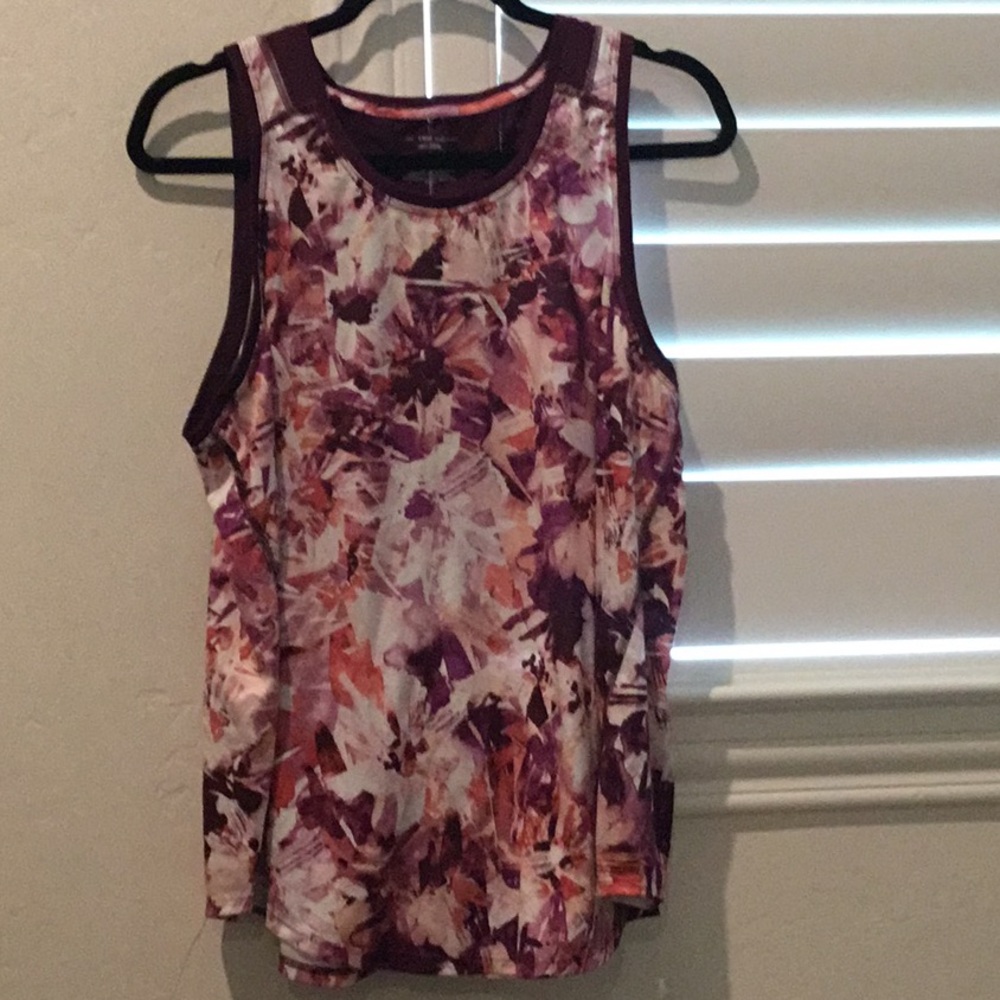 Tek Gear 2 piece, Pink and Burgundy Sleeveless Tank Top xl & Bottoms xxl